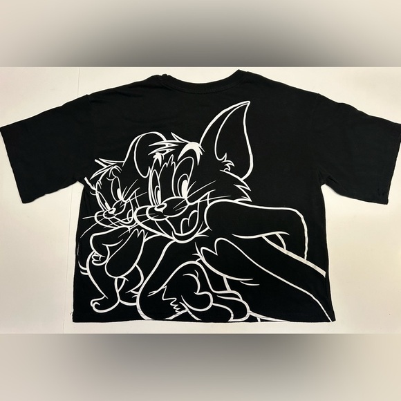 Tom‎ and Jerry Juniors’ Graphic Rubber Patch Tee with Short Sleeves Size S (3-5) - Picture 8 of 15